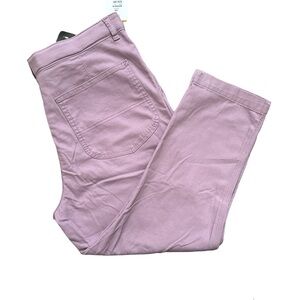 Lee Women's Size 16 Ultra Lux High-Rise Crop Straight Leg Plum Pink Pants